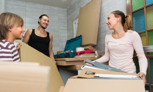Moving boxes and relocation items prepared for Portugal removals