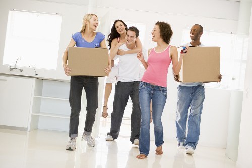 Securely loaded moving vehicle ready for transport