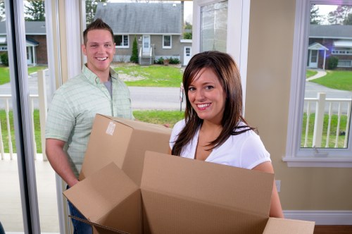 Commercial office relocation with equipment and desks
