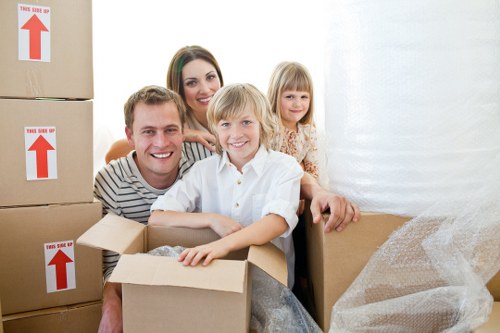 Furniture and boxes being prepared for a cubic-yard quote estimate